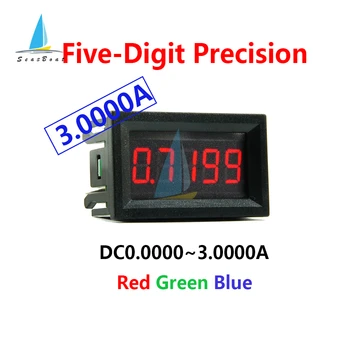 0,56 дюйма 5 цифр 0-3.0000 A DC светодиодный Цифровой Амперметр Высокоточный Панельный Измеритель тока 4 Провода DC4 ~ 30V