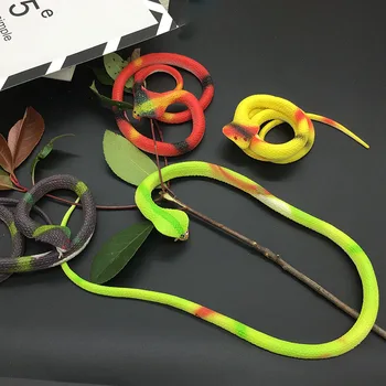 1 шт. Забавная пугающая пластиковая имитация змеиной модели игрушки Креативный хитрый манекен животного змея Кобра пародийная игрушка