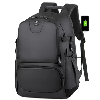 2023 Многофункциональный рюкзак для ноутбука Водонепроницаемый Оксфорд для ноутбука с возможностью расширения USB-сумка для зарядки Повседневные рюкзаки для деловых поездок