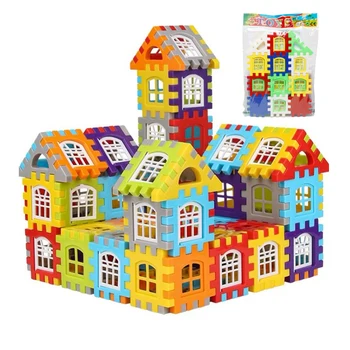 24 шт. /лот, Детский Райский дом, загадочные пластиковые блоки, Город, сделай САМ, Креативные модели, Развивающие детские игрушки WYQ