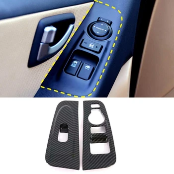 2шт ABS Накладка на Подлокотник из Углеродного волокна для Hyundai Grand Starex H1 2019 2020 Аксессуары для интерьера автомобиля