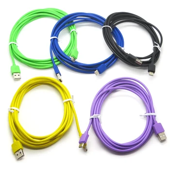 50 шт./лот Красочный 100 см/200 см/300 см USB-Кабель Для зарядки Данных Type C для Устройств MacBook Huawei Nexus с USB Type C