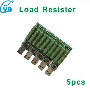 5шт Нагрузочный Резистор 0.5A 1A 1.5A 2.5A USB Детектор Тестер Емкости Измеритель Напряжения Тока USB Тестер Напряжения Питания DC 5V Резистор