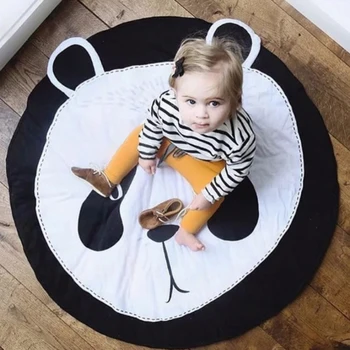 90 см Детский игровой коврик для младенцев Хлопчатобумажные Коврики для ползания по полу Декор детской комнаты
