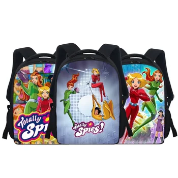Back to School Мультяшные мини-рюкзаки Totally Spies для детей, школьные сумки для детского сада, сумки для книг для дошкольников на молнии