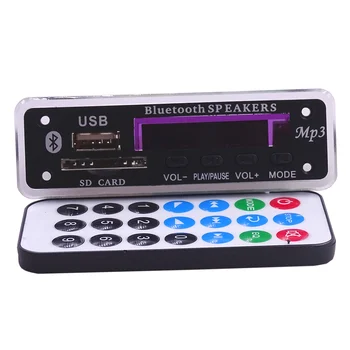 CFsunbird Bluetooth Модуль платы декодирования MP3 с разъемом для SD-карты / USB / FM / Модулем платы удаленного декодирования M011