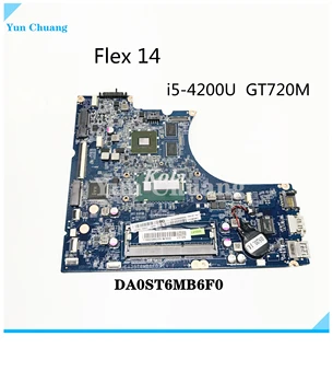 DA0ST6MB6F0 DA0ST6MB6E0 Материнская Плата Для ноутбука Lenovo IdeaPad Flex 14 Flex 15 Материнская Плата С процессором i3 i5 i7 GT720M GPU DDR3L