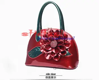 dhl или EMS 10 шт. женские кожаные сумки с большим цветком, роскошная женская сумка-тоут, женская сумка через плечо, винтажная женская сумка
