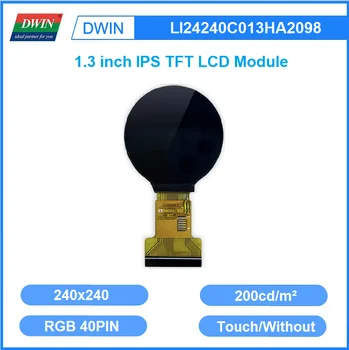 DWIN IPS TFT Дисплей 1,3 Дюйма Круглый RGB 240*240 Драйвер GC9A01A Для STM32 ESP32 LI24240C013HA2098