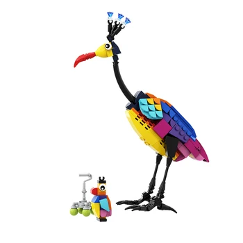 Gobricks MOC Up Kevin The Bird Peluche Строительный Блок Развивающие Игрушки DIY Летающий Воздушный Шар Модель Дома Для Малыша Подарок На День Рождения