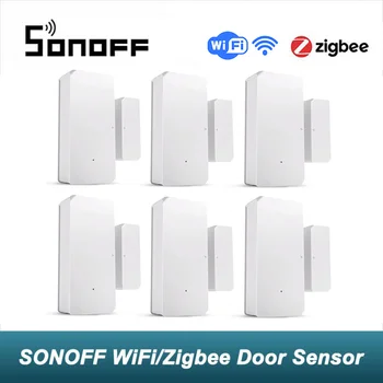 SONOFF DW2 WiFi Умный магнитный датчик двери / окна Умный Дом eWeLink Remote Alerts Работает с Alexa Google Home