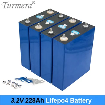 Turmera 3,2 V 228Ah Lifepo4 Аккумулятор 12V 24V 228AH Аккумуляторная батарея для электромобиля RV Система хранения солнечной энергии NoTax