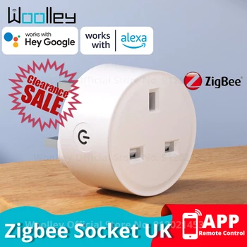 Woolley Smart Plug UK Zigbee 3.0 Беспроводной Пульт Дистанционного Управления ВКЛ/ВЫКЛ Розетки 