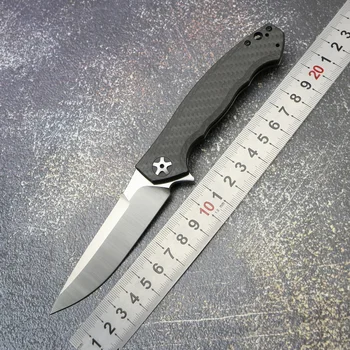 ZT0452-CF Складной нож Mark S35VN Лезвие из углеродного волокна, титановая ручка, кемпинг на открытом воздухе, Охота, рыбалка, многофункциональный карманный инструмент