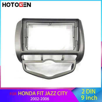 Автомобильная мультимедийная система HOTOGEN 9-дюймовая рамка для Honda Fit Jazz City 2002-2006 Комплект приборной панели 2 Din Аудио панели