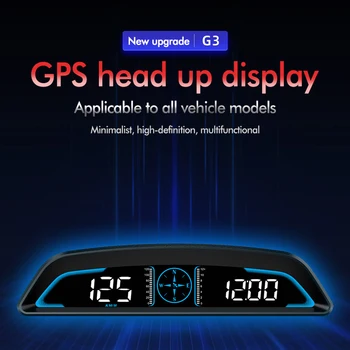 Автомобильный головной дисплей Универсальная сигнализация превышения скорости автомобиля, одометр, интеллектуальная цифровая сигнализация, Тахометр, аксессуары для автомобильной электроники, гаджеты