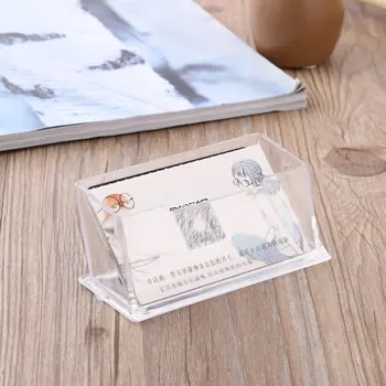 Акриловый прозрачный ПММА держатель для визитных карточек Подставка для дисплея Столешница для рабочего стола Держатель для визитных карточек Настольная полка Коробка
