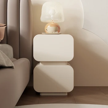 Белые Элегантные прикроватные тумбочки Небольшого дизайна в скандинавском стиле, прикроватные тумбочки с выдвижными ящиками, Современная напольная Удобная мебель для кроватей Comoda Pra Quarto