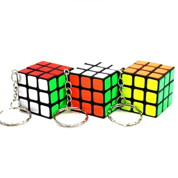 Брелок ZCUBE Magic Cube, Профессиональный 3x3x3 Скоростной кубик-головоломка, Мини-Кубо-Волшебные игрушки, Обучающие Подарки для детей