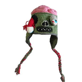 Вязаные шапочки Zombie Eyes для вечеринки, Аксессуар для костюма, подарочная шляпа (S для детей 48-50 см, L для взрослых 53-61 см)