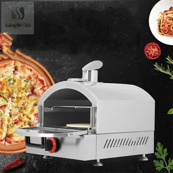 Газовая печь для пиццы, выпечка на открытом воздухе, ночной рынок, установка автомата для пиццы, закусочная, плита для пиццы, тостер для пиццы.