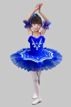 Детская Балетная Пачка С Пайетками, Танцевальная Одежда Для Девочек, Профессиональное Балетное Трико, Танцевальное Платье, Многоцветная Танцевальная юбка 