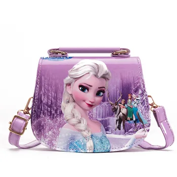 Детская сумка-мессенджер Disney princess из искусственной кожи для девочек, сумка Frozen Elsa, сумка Sofia, детская модная сумка для покупок, подарок