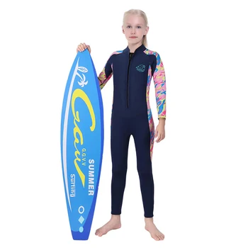 Детский гидрокостюм из 2,5 мм неопрена, теплый водолазный костюм для всего тела, для мальчиков и девочек, для подводного плавания, для серфинга, для плавания, для малышей, для детей