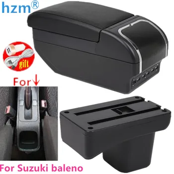 Для Suzuki Baleno Подлокотник коробка подлокотник салона автомобиля двухслойный перезаряжаемый USB