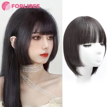 Для женского летнего дышащего невидимого французского ультралегкого парика Qi Liu Hai Wig Princess Cut