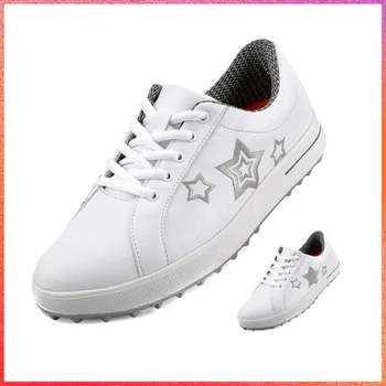 Дышащая обувь для гольфа с рисунком звезды PGM, женские тренировочные кроссовки для гольфа, обувь для прогулок на открытом воздухе, Мужские кроссовки для отдыха, Мягкие Мужские повседневные