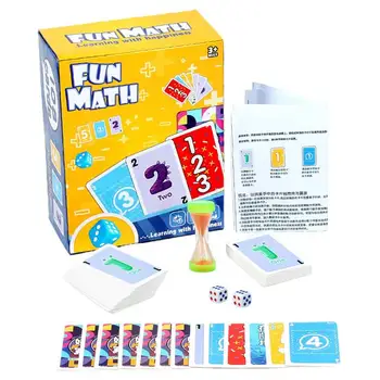 Забавная математическая карточная игра, наборы флеш-карт для умножения, Забавная счетная игрушка для малышей, подарок ребенку старше 3 лет на день рождения, математика