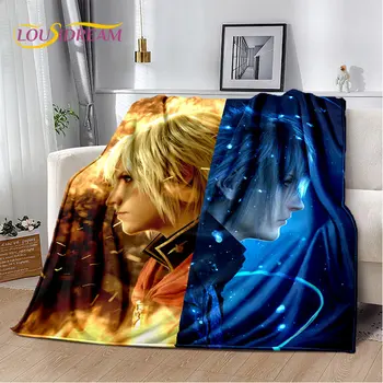 Игры серии Final Fantasy для геймеров, Мягкое плюшевое одеяло, фланелевое одеяло, покрывало для гостиной, кровати, дивана, чехол для пикника