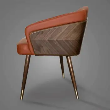 Кухня Обеденный стул в скандинавском минималистичном стиле Дизайнерское Роскошное кресло Деревянные Высококачественные Шезлонги Удобная Мебель для макияжа
