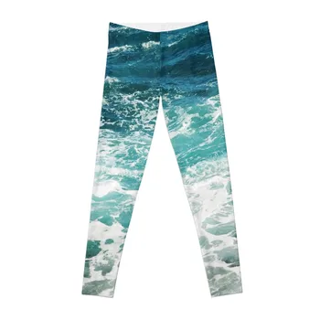 Леггинсы Blue Ocean Waves Женская спортивная одежда для бега трусцой Женские