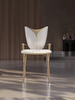 Легкие, роскошные и минималистичные современные обеденные стулья, домашние стулья со спинкой, обеденные столы в скандинавском стиле, стулья, стулья для отдыха