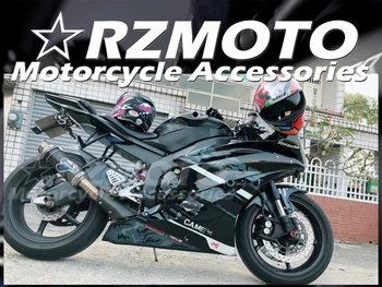 Литье под давлением, новый комплект обтекателей для мотоцикла ABS, подходит для YAMAHA YZF-R6 2006 2007 06 07 R6, комплект кузова, черный