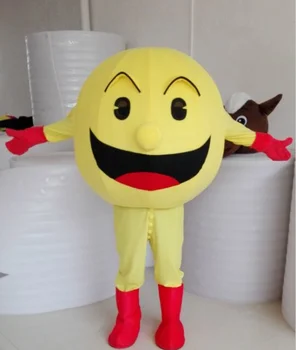 Материал EVA Pac-Man Костюм талисмана Pacman, мультяшная одежда, маскарад, вечеринка по случаю дня рождения, косплей