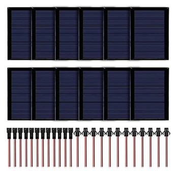 Мини-солнечная панель из 12 элементов солнечной панели Солнечная панель для солнечной энергии, поделок, научных проектов - Зарядное устройство