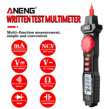 Мультиметр ANENG A3004, Измеритель типа ручки, 4000 Отсчетов, Бесконтактный Измеритель переменного / постоянного напряжения, Сопротивления, емкости, Непрерывности Диода