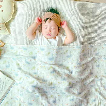 Муслиновое пеленальное одеяло для детей, хлопковые Мягкие детские одеяла BoyBamboo, обертывания для новорожденных, банное полотенце, чехол для коляски