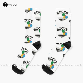 Новые Игровые носки с мячами для Бочче Футбольные Носки Персонализированные Изготовленные на Заказ Носки для взрослых Унисекс Популярные Праздничные Подарки Подростковые Носки