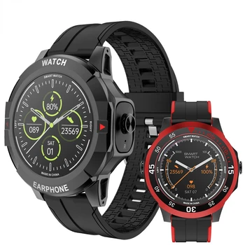 Новые Смарт-часы N15 Bluetooth-Гарнитура Наушники TWS Two in One HIFI Стерео Беспроводные Спортивные Tracke Воспроизведение Музыки N16 Smartwatch Распродажа