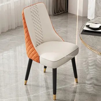 Обеденные стулья в скандинавском стиле Расслабляющей роскоши 
эргономичные обеденные стулья для салона, современные офисные мягкие 
мебель для дома stuhl XY50DC