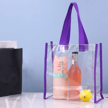 Портативная водонепроницаемая косметичка из ПВХ 3 размера, дорожная сумка для хранения большой емкости, Прозрачная сумка для покупок, Женская косметичка 2021