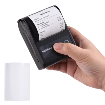 Портативный 2-дюймовый мини-мобильный принтер этикеток 58 мм Беспроводной Bluetooth термопринтер для печати квитанций ESC/POS для розничного магазина