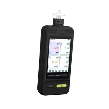 Портативный цветной экран 1050E CO H2S CO2 O2 EX NOX VOC Multi 4 В 1 анализатор концентрации газа