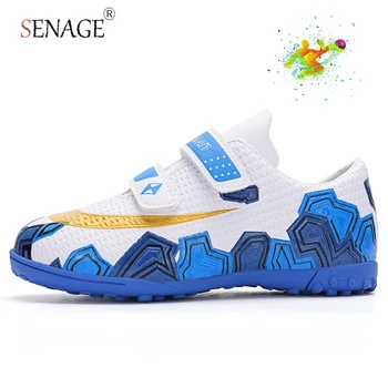 Профессиональная детская футбольная обувь SENAGE, спортивная футбольная обувь для тренировок на открытом воздухе, футбольная обувь для футзала для мальчиков