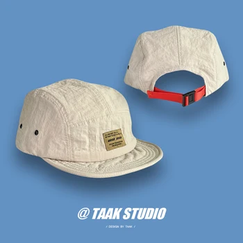 Рабочая одежда с этикеткой из ткани меньшинства, шляпа с короткими полями, бейсболка, женская летняя кепка, Универсальная уличная кепка с короткими полями, мужская