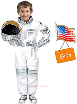 Рождественская игра, костюм астронавта для косплея, ролевая игра, карнавал на Хэллоуин, полный бал, детский ракетно-космический костюм, подарок на день рождения